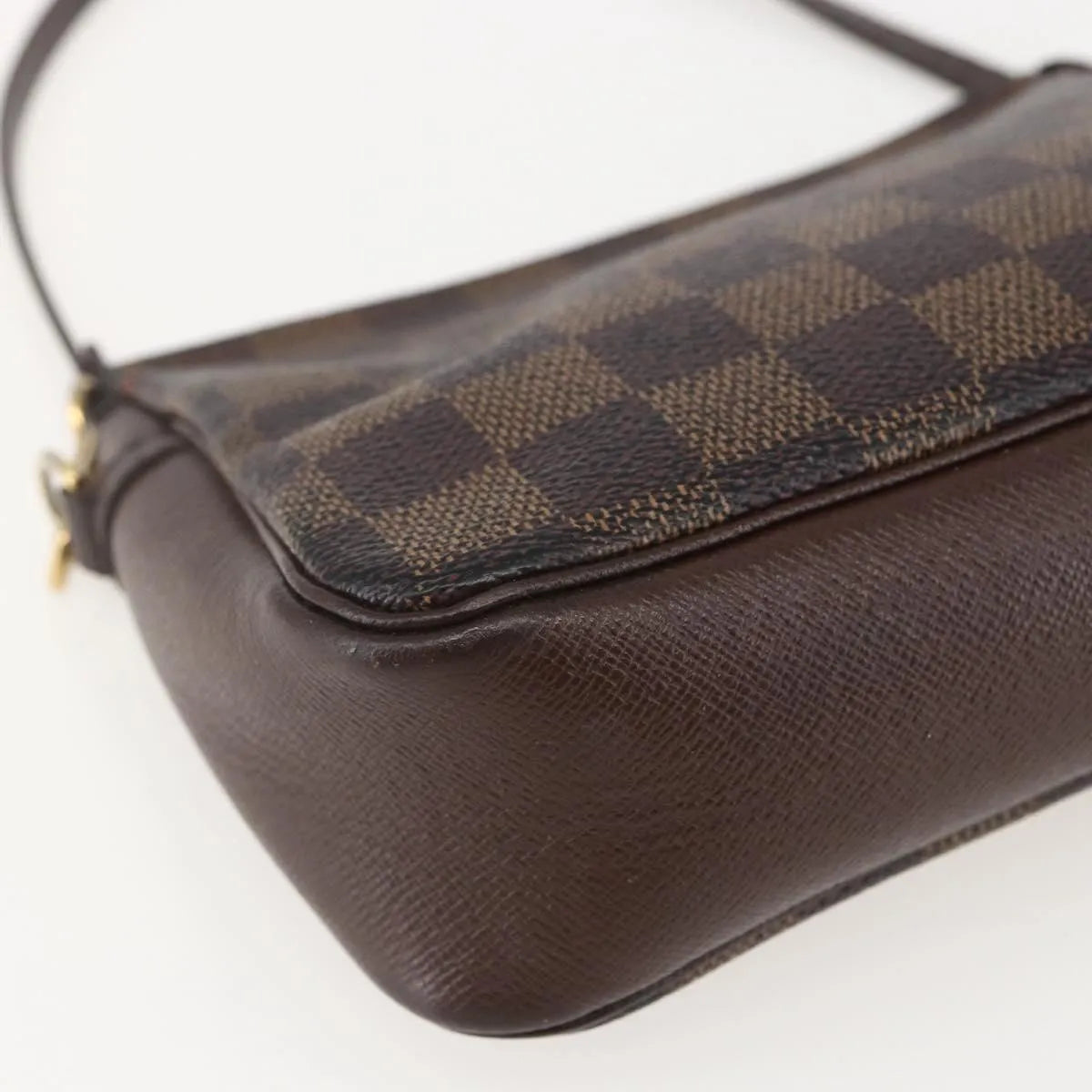 Louis Vuitton Trousse Make Up Damier Canvas, Brown, Canvas, Clutch