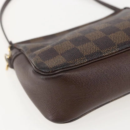 Louis Vuitton Trousse Make Up Damier Canvas, Brown, Canvas, Clutch