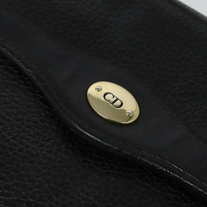 Christian Dior Vintage Leather, Black, Leather, Handbag