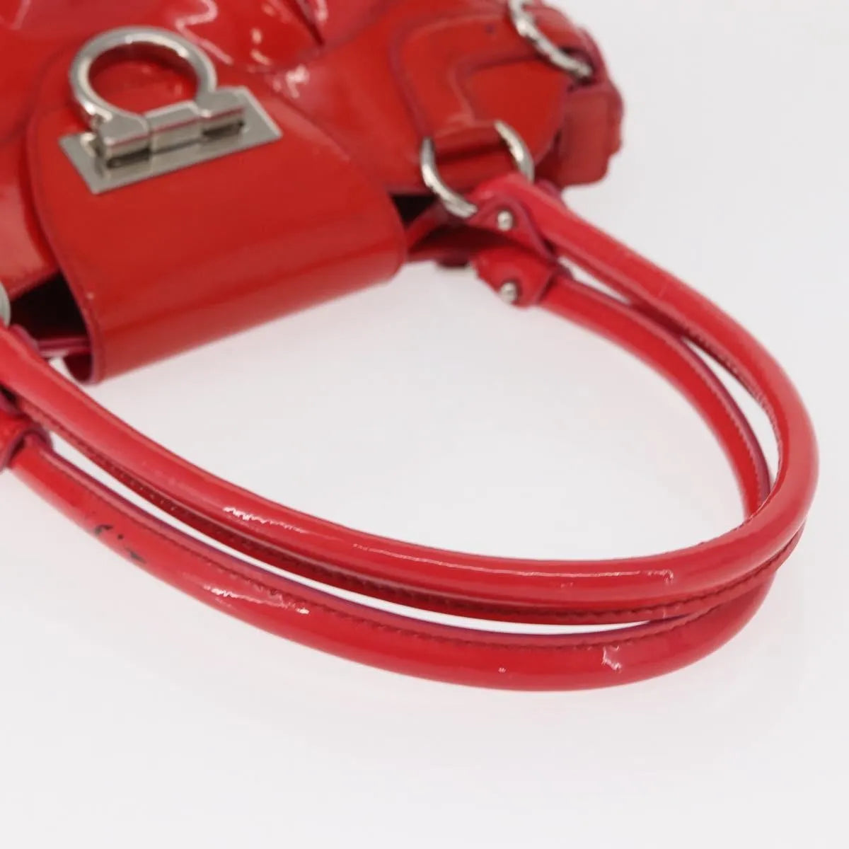 Salvatore Ferragamo Marisa Patent leather, Red, Patent Leather, Handbag