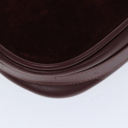 cartier Vintage must de Cartier Suede, Burgundy, Suede, Shoulder Bag