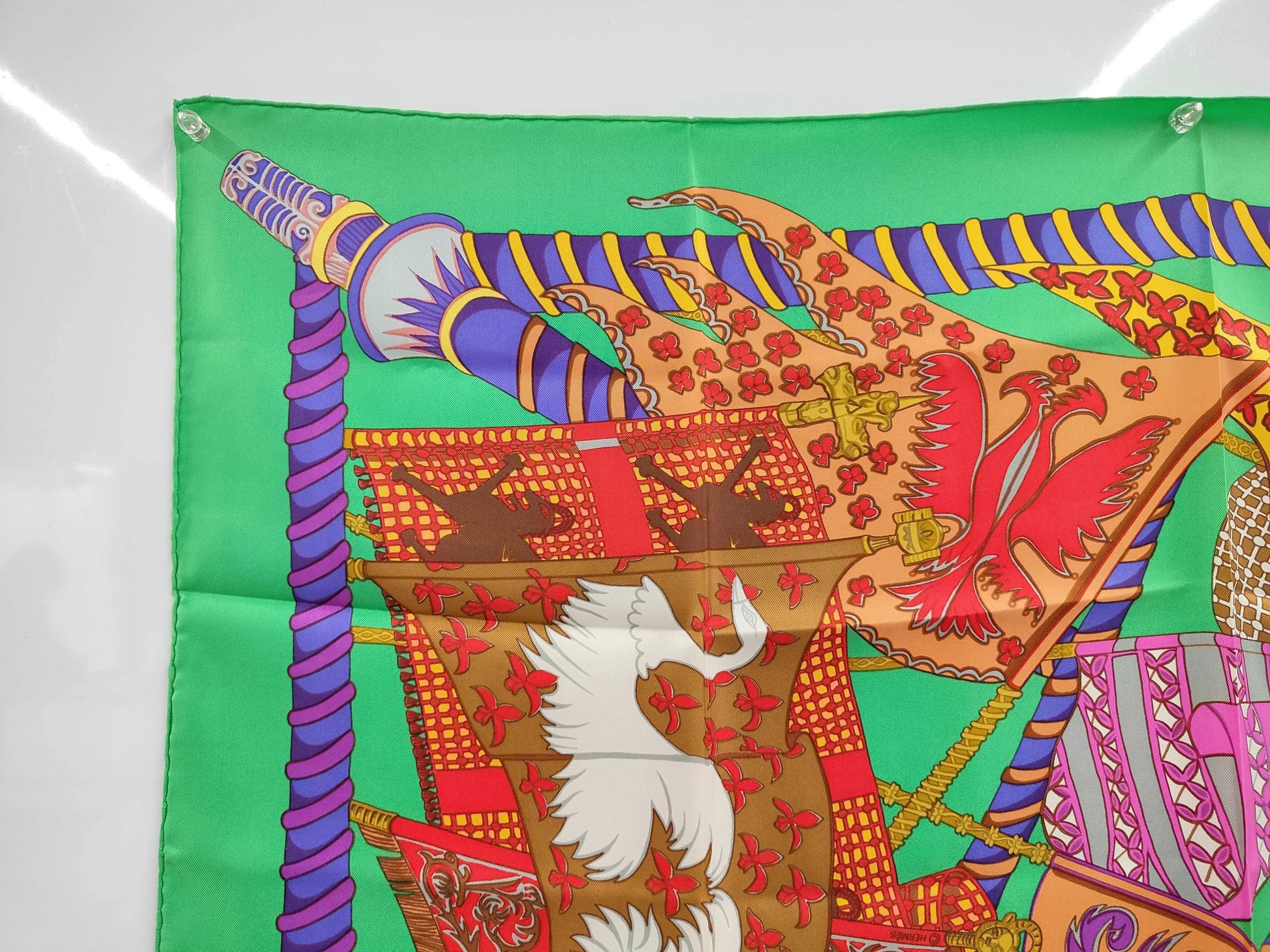 Hermes Carré 90 Silk multicolor, Multicolour, Silk, Scarf