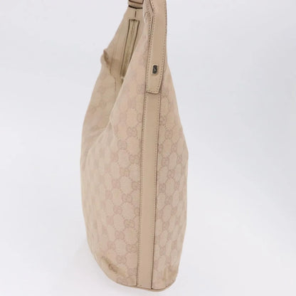 Gucci Zip Hobo Canvas, Beige, Canvas, Handbag