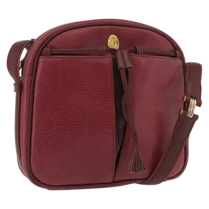 cartier Tasseled Must de Cartier Leather, Burgundy, Leather, Shoulder Bag