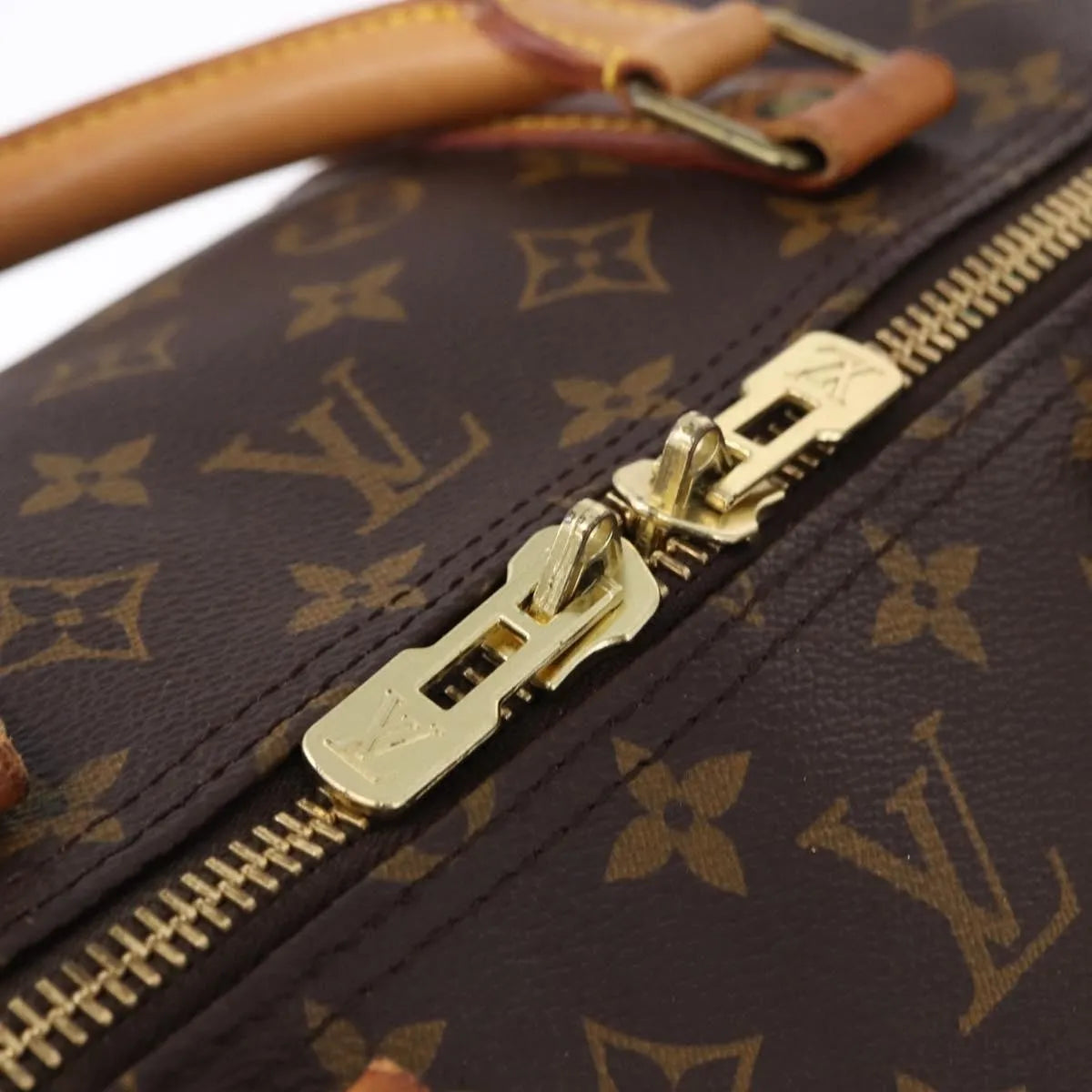 Louis Vuitton Keepall Monogram, Brown, Canvas, Travel Bag