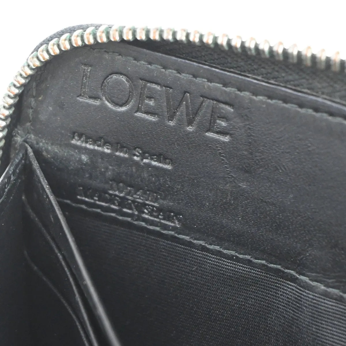 Loewe Anagram Leather, Black, Leather, Wallet