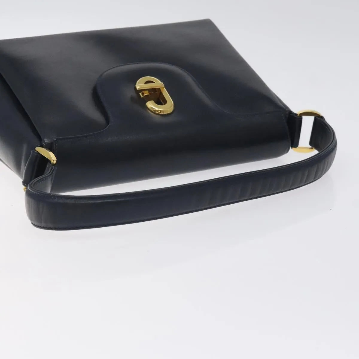 Gucci Vintage Leather, Navy, Leather, Handbag