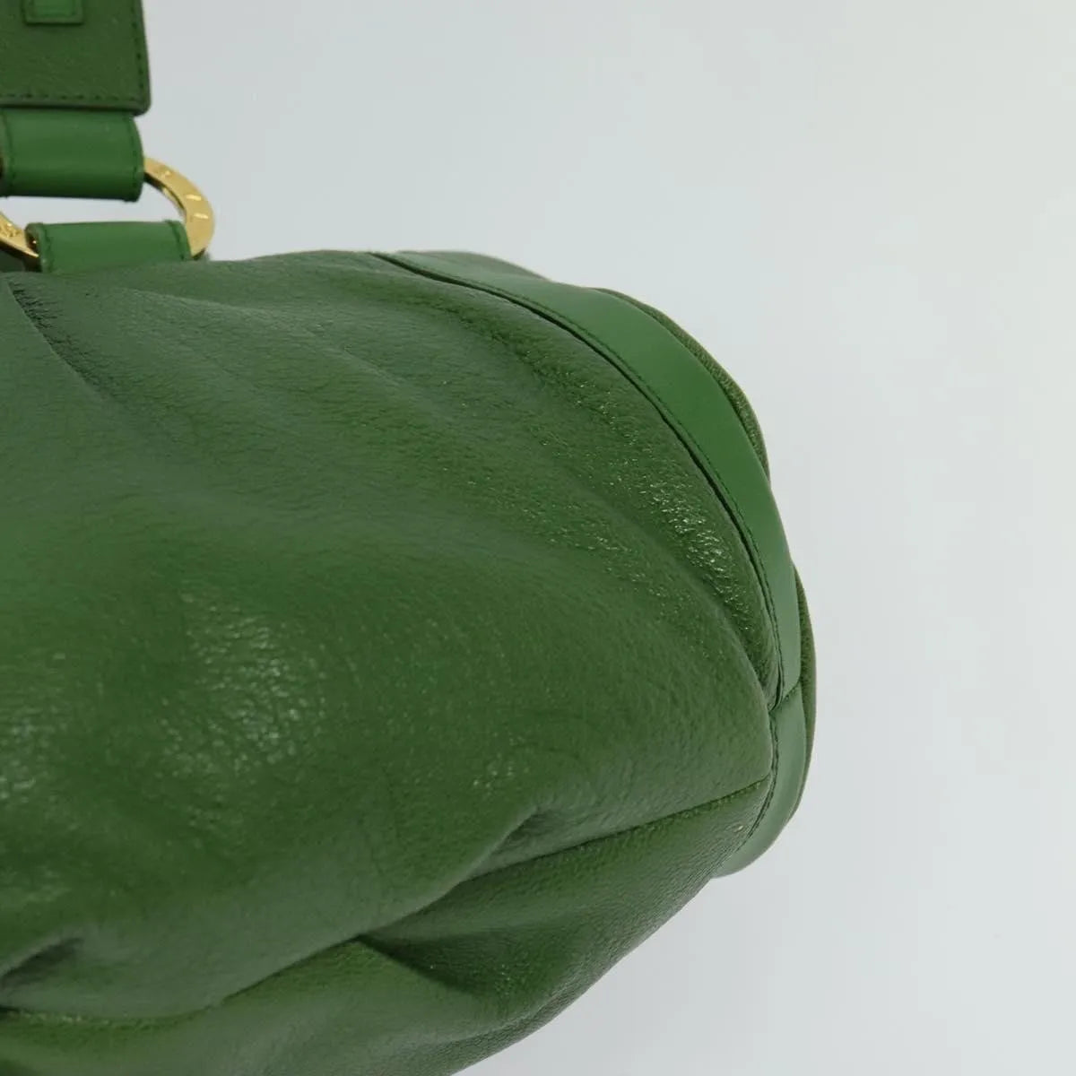 Bvlgari Chandra Hobo Leather, Green, Leather, Handbag