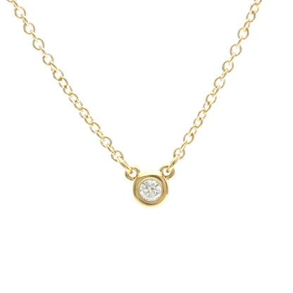 Tiffany & Co. Elsa Peretti Diamonds By The Yard 18K Rose Gold with Diamond, Gold, Pink Gold, Necklace