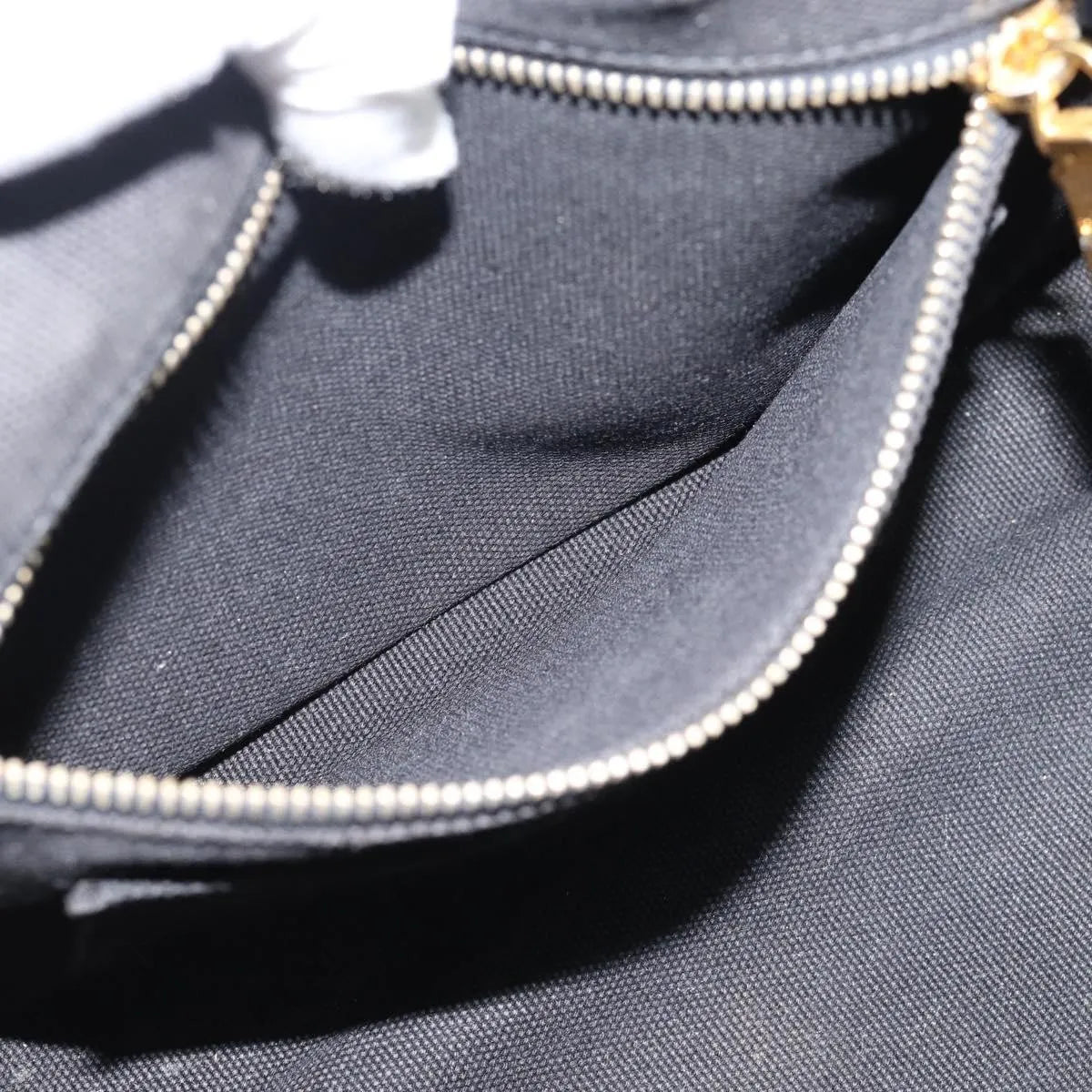 Prada Canapa Convertible Tote Rhinestone Embellished Canvas, Black, Canvas, Handbag
