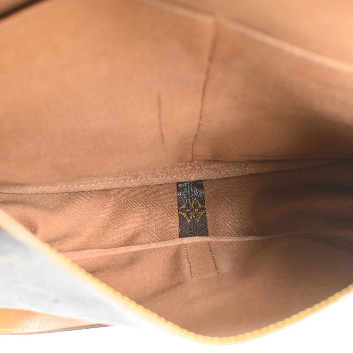 Louis Vuitton Saumur Monogram Canvas, Brown, Leather, Shoulder Bag