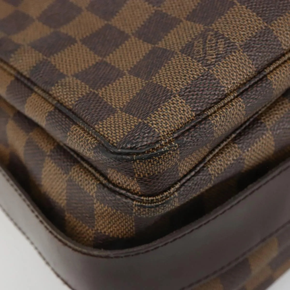 Louis Vuitton Naviglio Damier, Brown, Canvas, Shoulder Bag