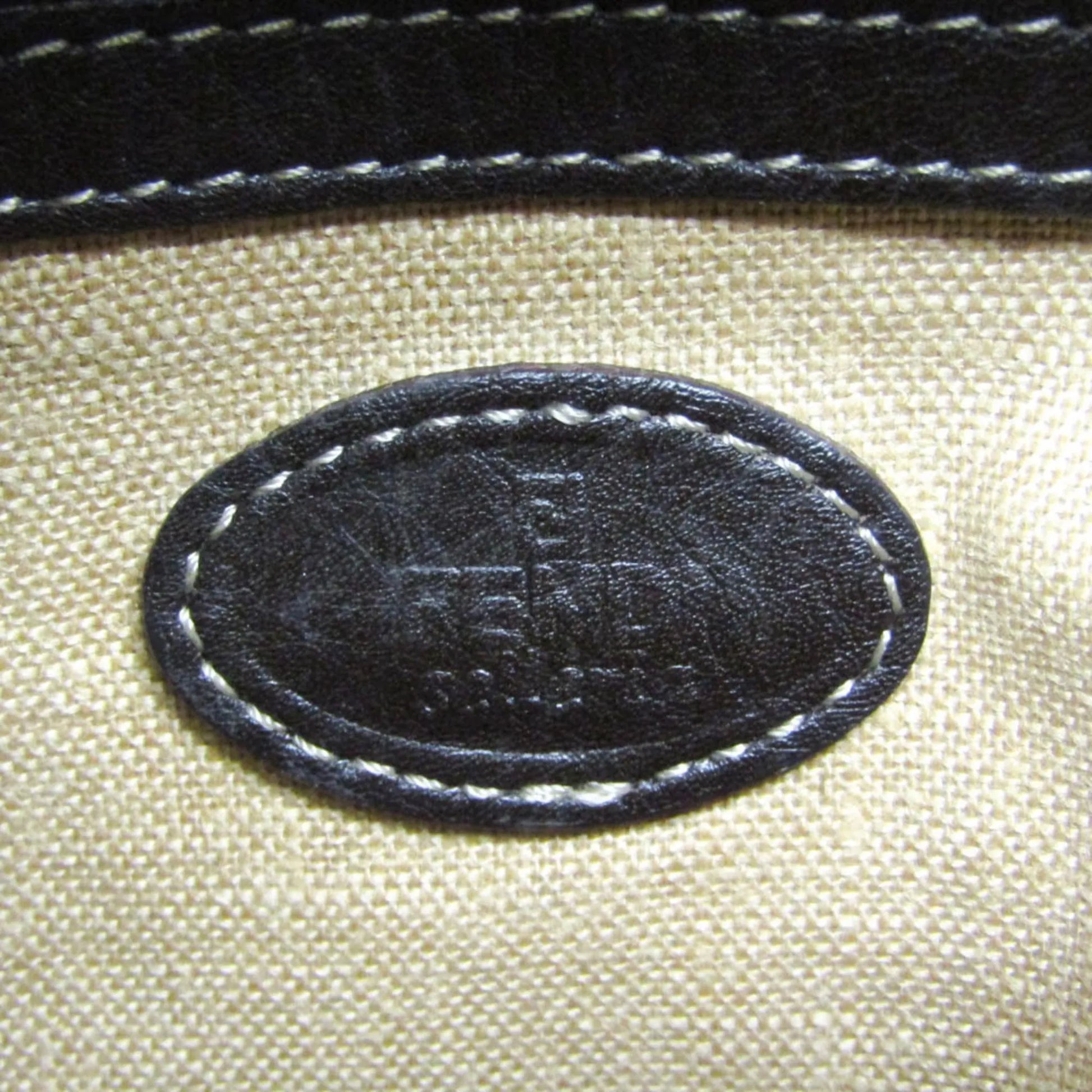 Fendi Vintage Selleria Zip Messenger Leather, Brown, Leather, Shoulder Bag