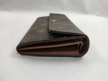 Louis Vuitton Emilie Monogram Canvas, Brown, Canvas, Wallet