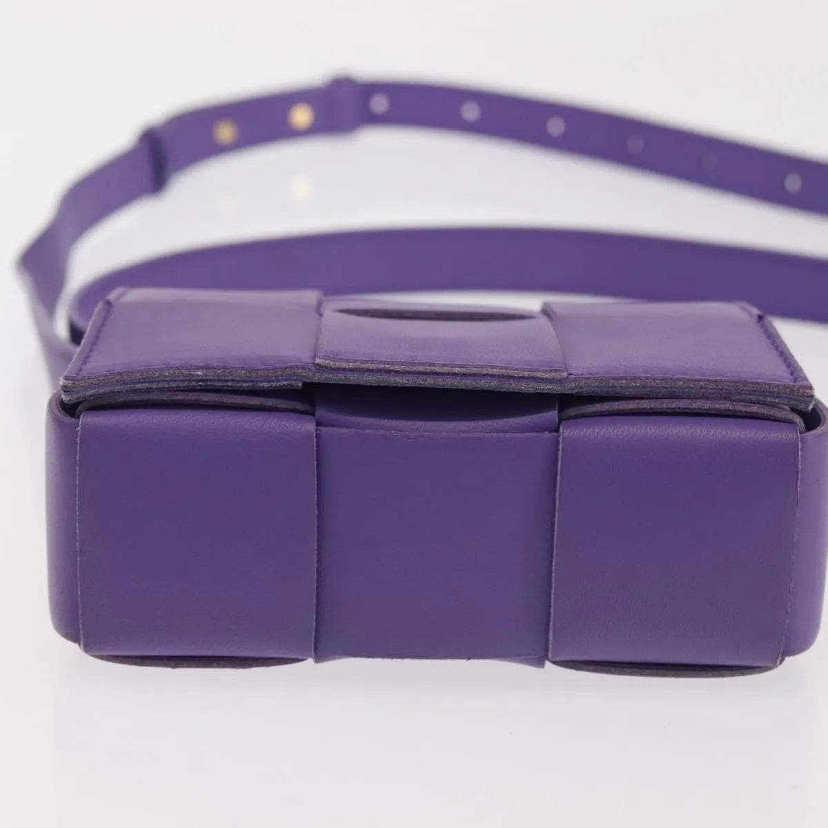 Bottega Veneta Cassette Maxi Intrecciato Leather, Purple, Leather, Clutch