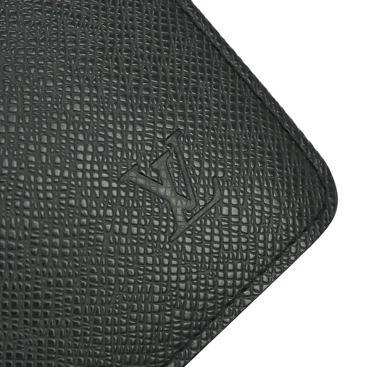Louis Vuitton Selenga Pochette Taiga Leather, Black, Leather, Clutch