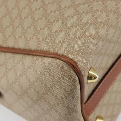 Celine Vintage Macadam Canvas, Beige, Canvas, Handbag