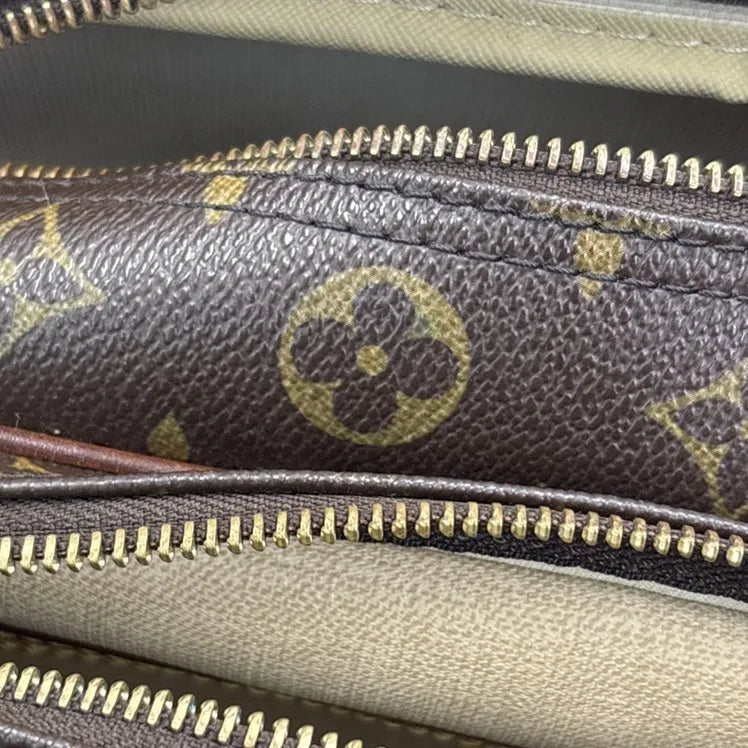 Louis Vuitton Reporter Monogram Canvas, Brown, Leather, Shoulder Bag