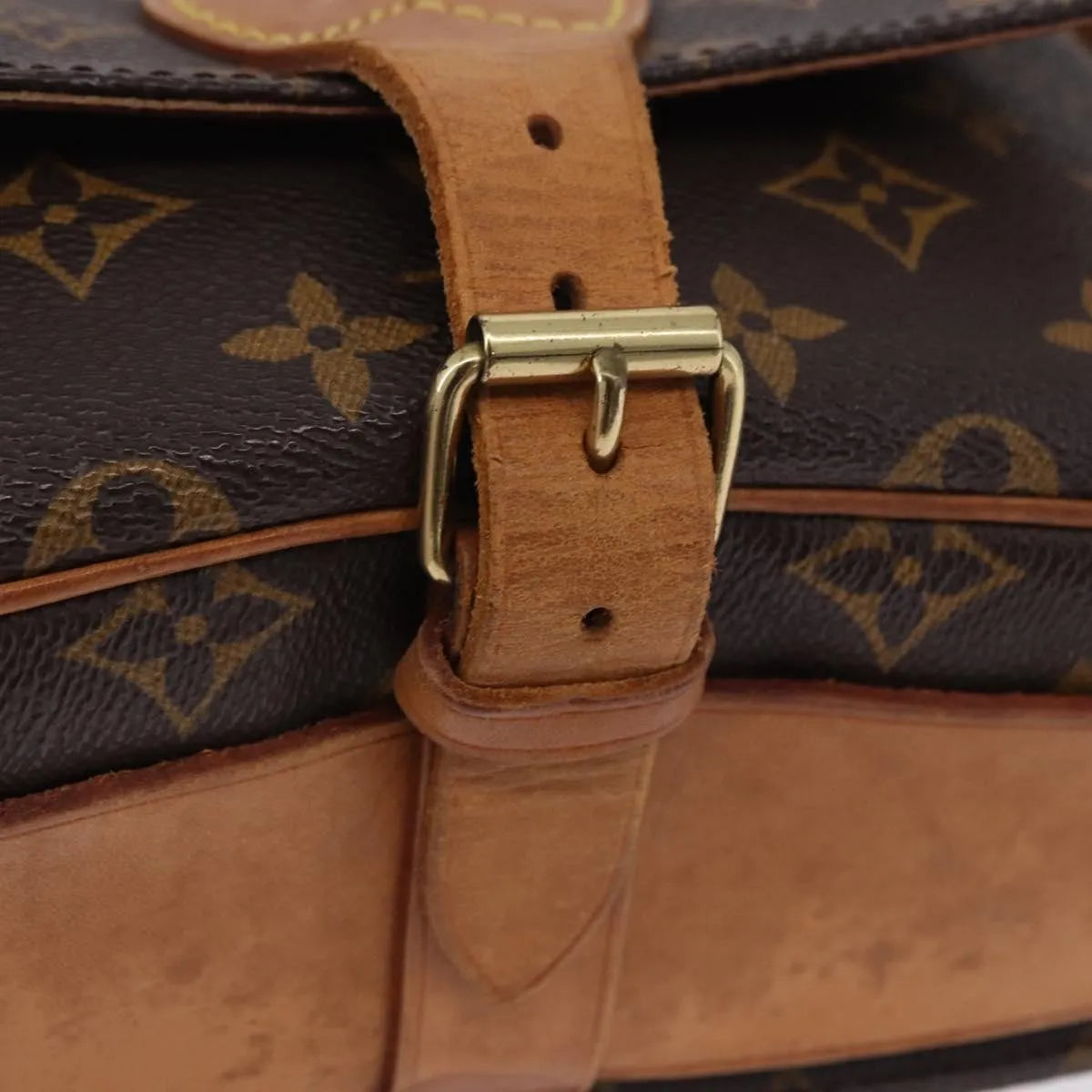 Louis Vuitton Cartouchiere Monogram, Brown, Canvas, Shoulder Bag