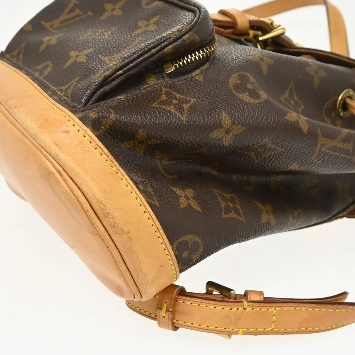 Louis Vuitton Vintage Montsouris Monogram Canvas, Brown, Canvas, Backpack