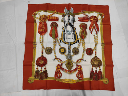 Hermes Carré 90 Silk multicolor, Multicolour, Silk, Scarf