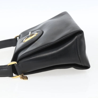 Gucci Vintage Leather, Black, Leather, Handbag