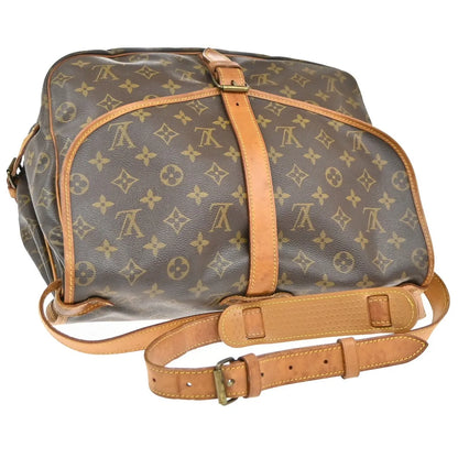 Louis Vuitton Saumur Monogram Canvas, Brown, Canvas, Shoulder Bag