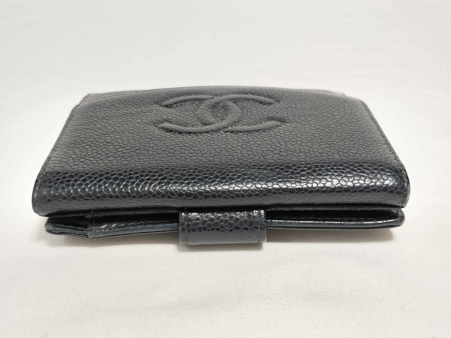 Chanel Timeless CC Bifold Wallet Caviar, Black, Leather, Wallet