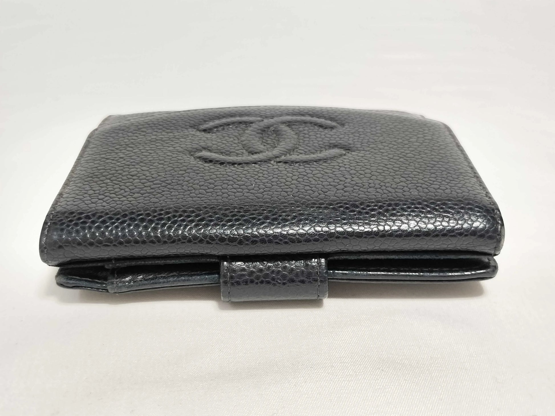 Chanel Timeless CC Bifold Wallet Caviar, Black, Leather, Wallet