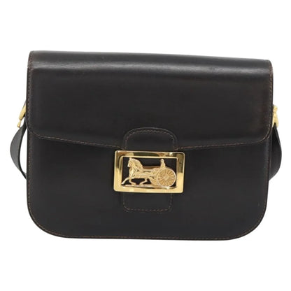 Celine Horse Carriage Leather, Brown, Leather, Shoulder Bag