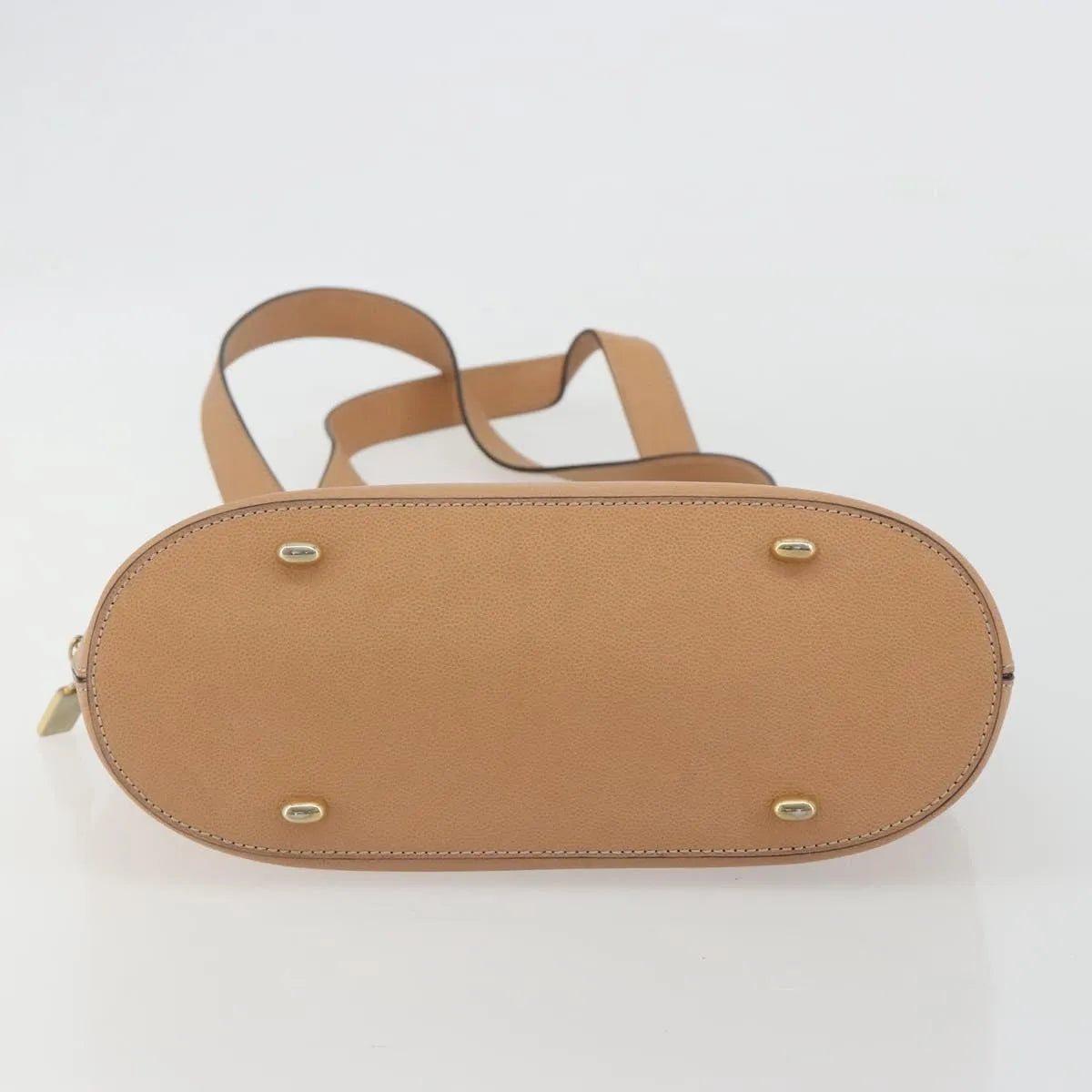 Celine Vintage Leather, Beige, Leather, Shoulder Bag