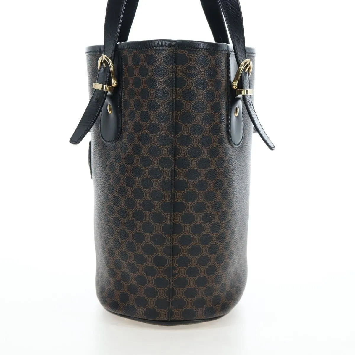Celine C Macadam Tote PVC leather/ Macadam canvas, Black, PVC, Shoulder Bag