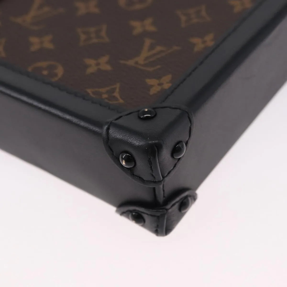 Louis Vuitton Vertical Trunk Pochette Monogram Canvas, Brown, Canvas, Clutch