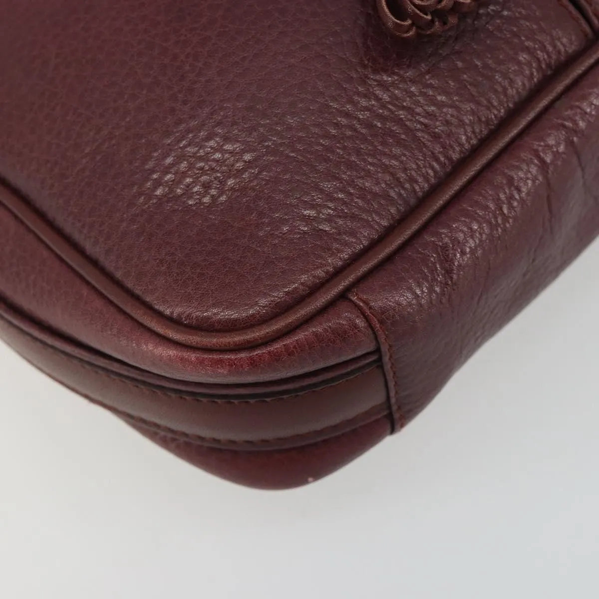 Cartier Tasseled Must de Cartier Leather, Burgundy, Leather, Shoulder Bag