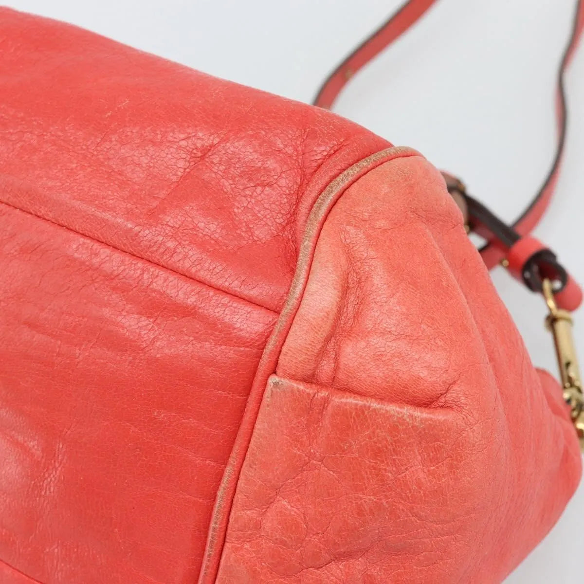 Chloe Ethel Leather, Red, Leather, Handbag