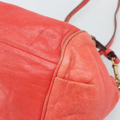 Chloe Ethel Leather, Red, Leather, Handbag