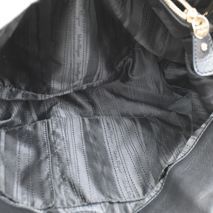 Salvatore Ferragamo Gancini Tote Leather, Black, Leather, Tote Bag