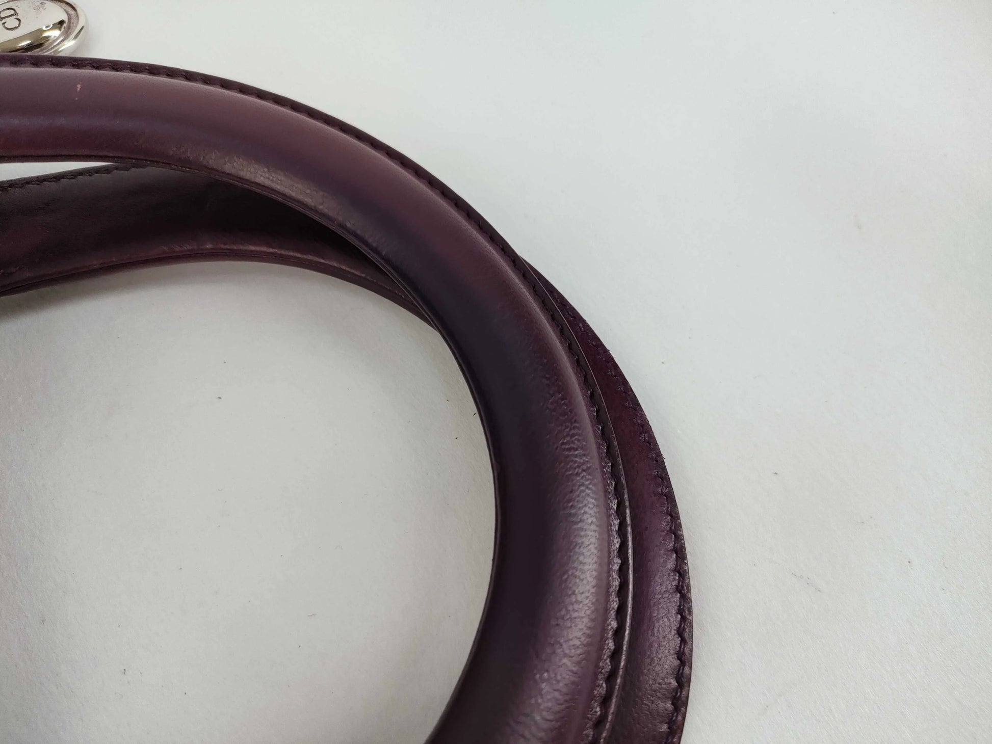 Christian Dior Lady Dior East-West Leather, Purple, Leather, Handbag