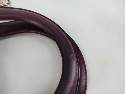 Christian Dior Lady Dior East-West Leather, Purple, Leather, Handbag