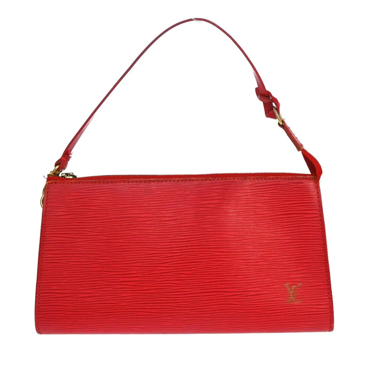 Louis Vuitton Pochette Accessoires Epi Leather, Red, Leather, Clutch