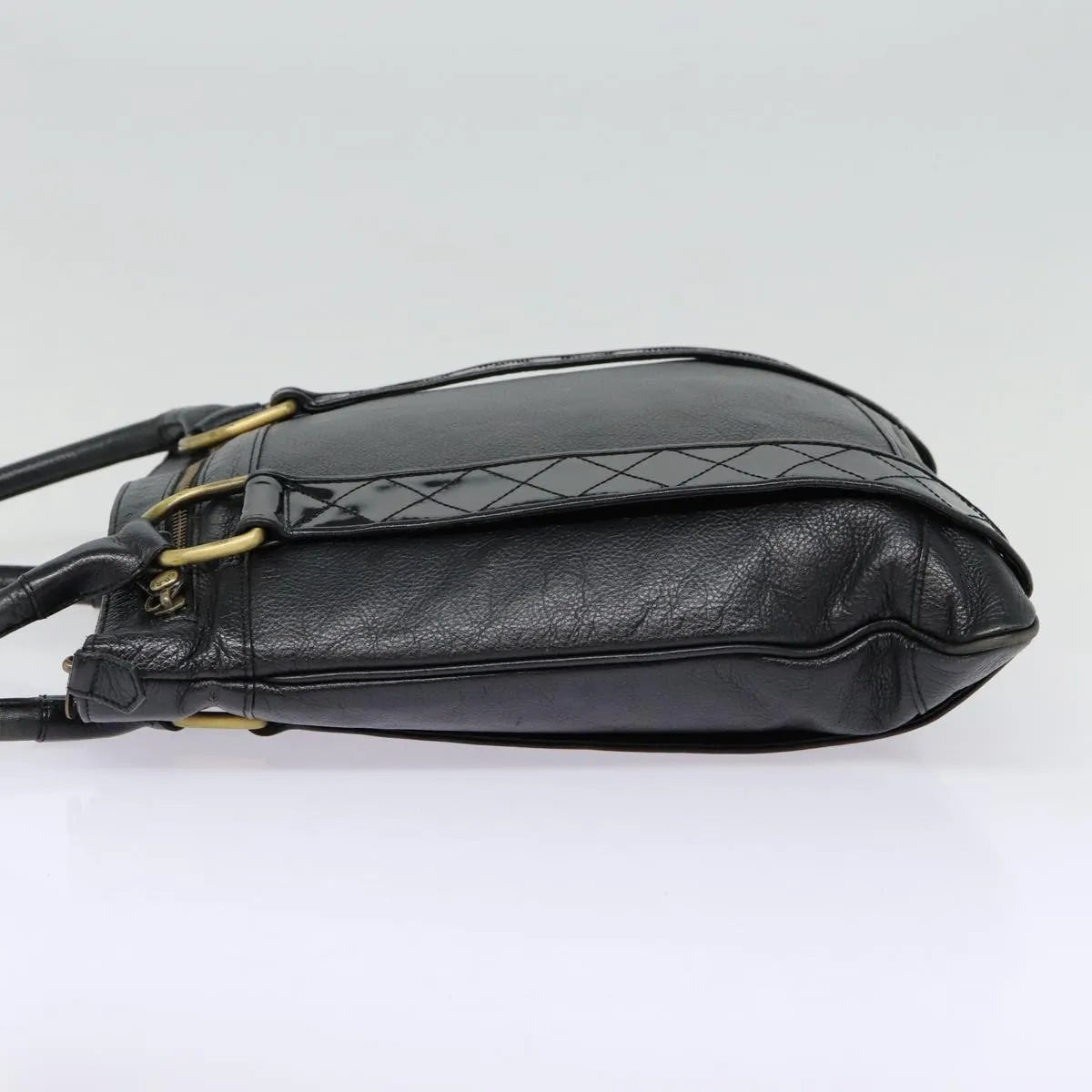 Burberry Vintage Leather, Black, Leather, Shoulder Bag