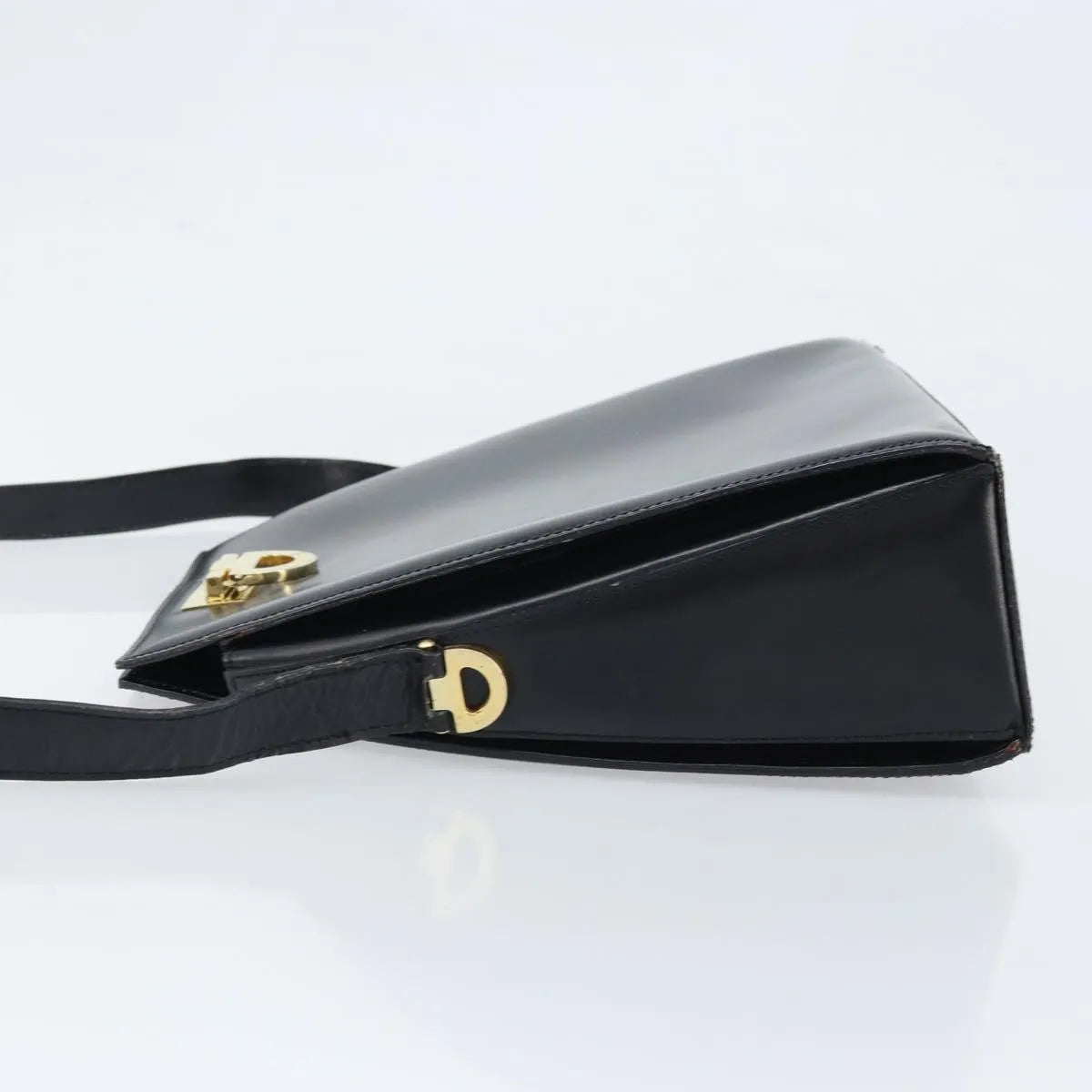 Celine Vintage Leather, Black, Leather, Shoulder Bag