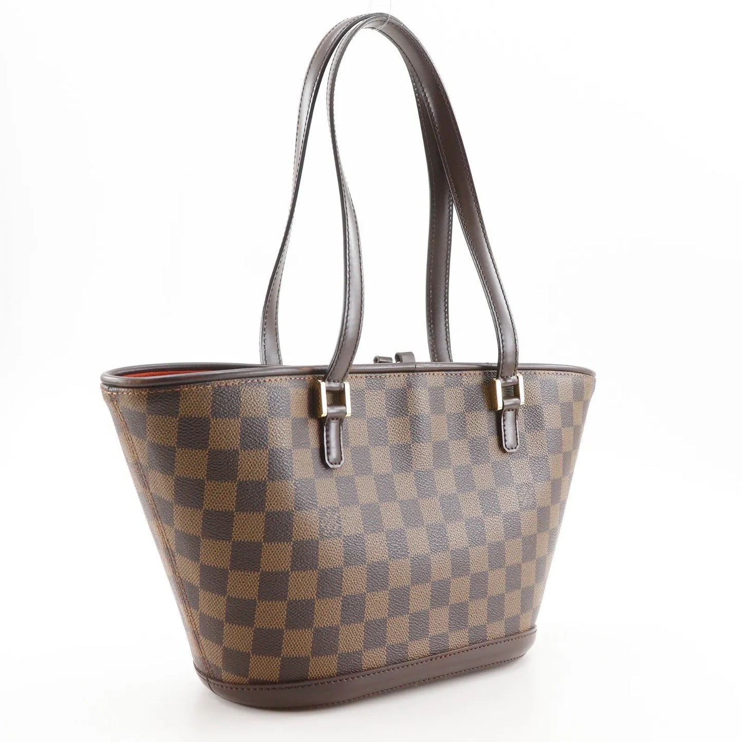 Louis Vuitton Manosque Damier, Brown, Canvas, Tote Bag