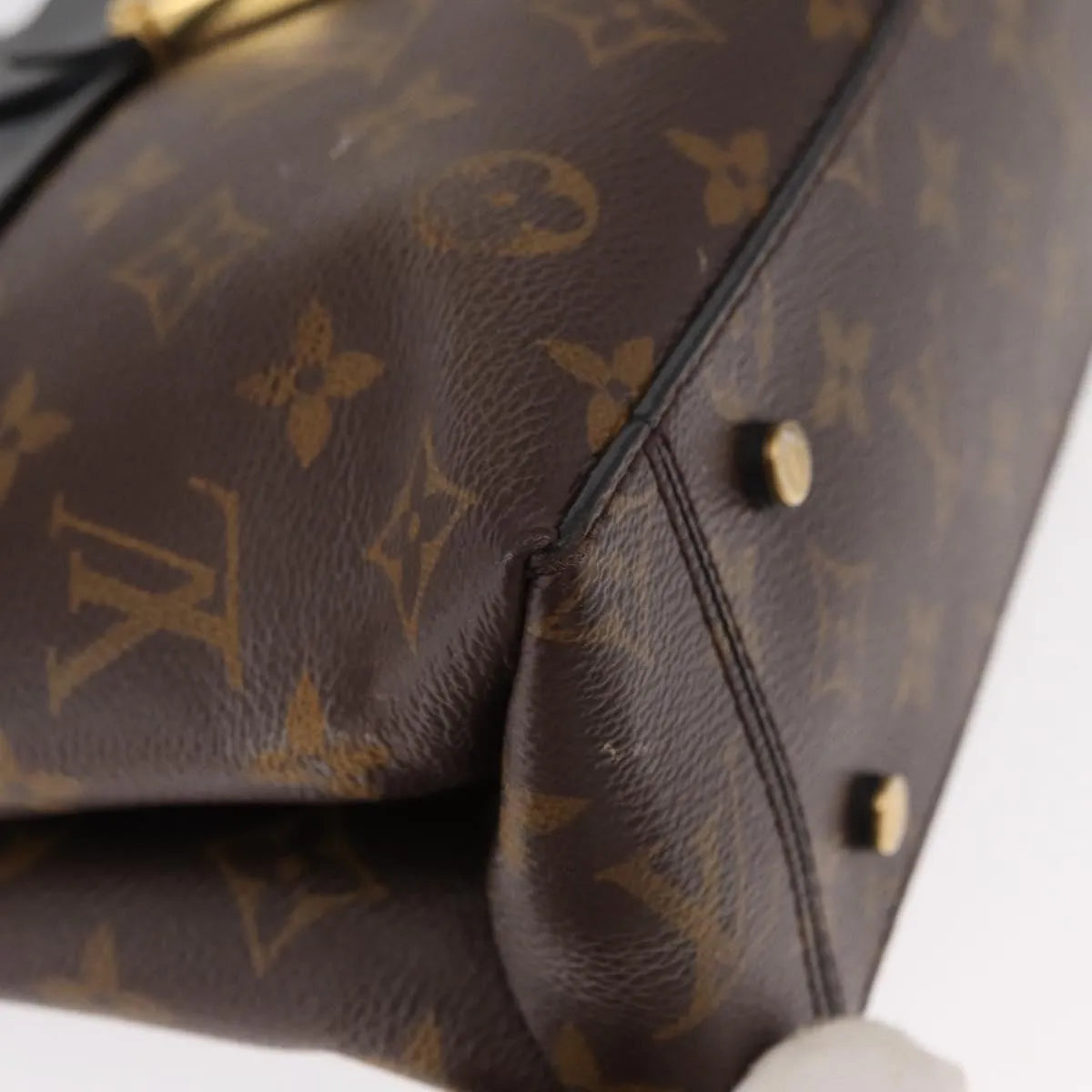 Louis Vuitton One Handle Flap Monogram Canvas and Leather, Brown, Canvas, Handbag