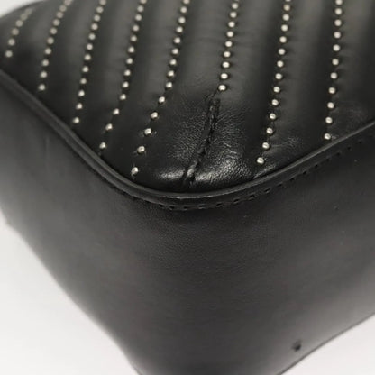 Stella McCartney Stella Star Camera Quilted Faux Leather, Black, Synthetic, Shoulder Bag