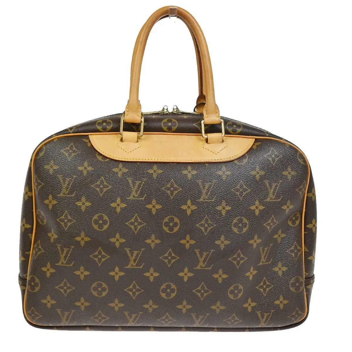 Louis Vuitton Deauville Monogram Canvas, Brown, Canvas, Handbag