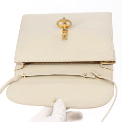 Celine Vintage Leather, Ecru, Leather, Shoulder Bag