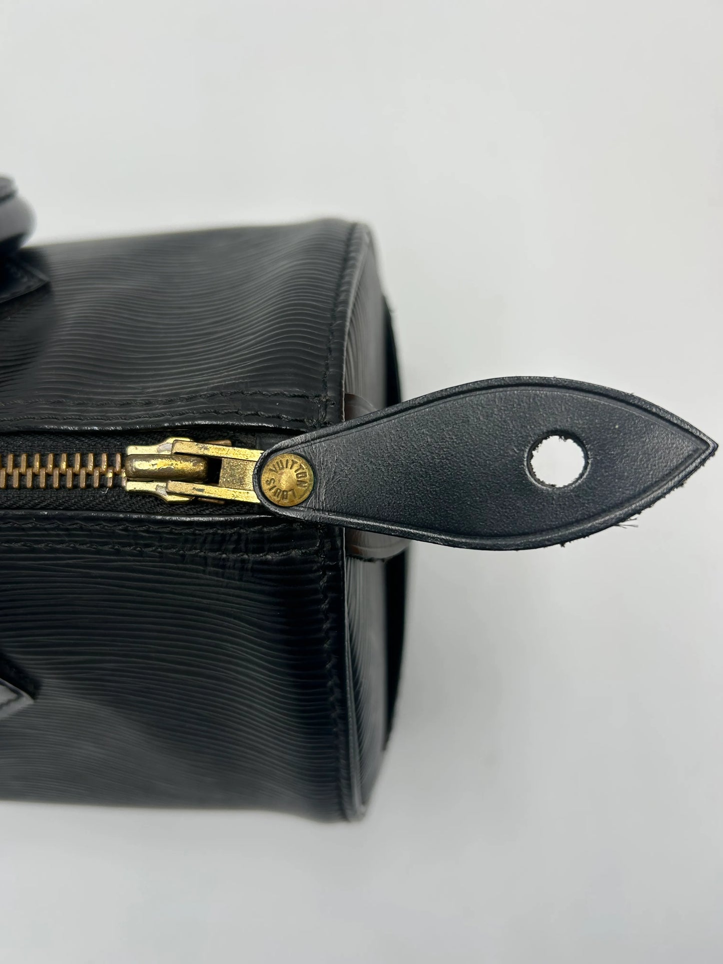 Louis Vuitton Speedy Epi Leather, Black, Leather, Handbag