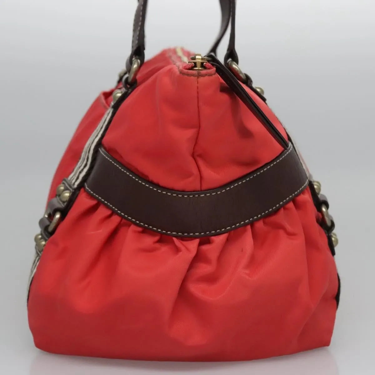 Burberry Blue Label Nylon, Red, Nylon, Tote Bag