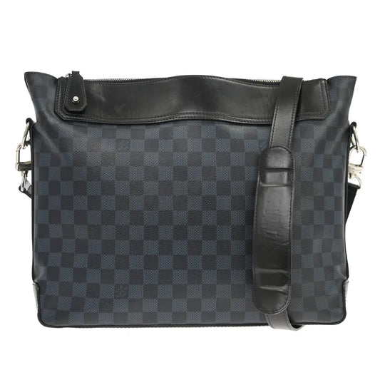Louis Vuitton Greenwich Messenger Damier Cobalt, Black, Canvas, Shoulder Bag